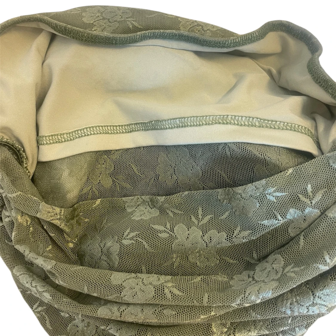 Grön blommig topp - 3