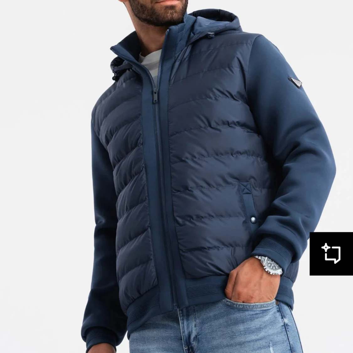 Blå cardigan jacket