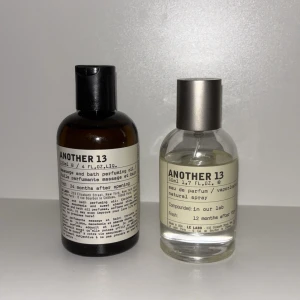Another 13 parfym och parfymolja från Le Labo - Body oil i princip oanvänd. Parfymen har cirka 35/50 ml kvar. Båda köpt för cirka 3000 kr men säljer de båda tillsammans för 899. Kvitto finns  