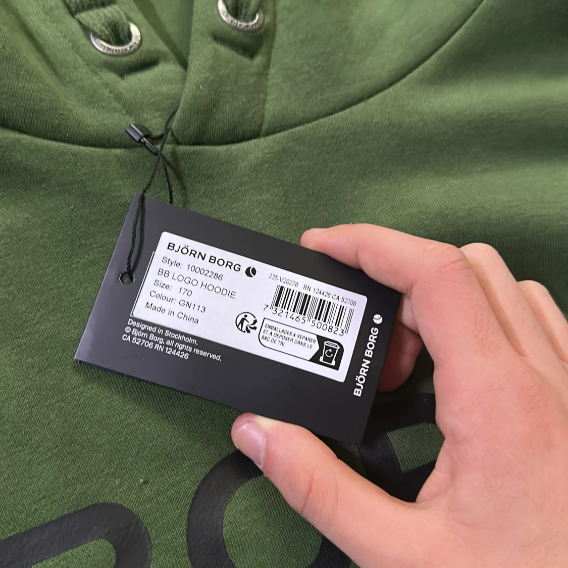 Grön hoodie från Björn Borg - 1