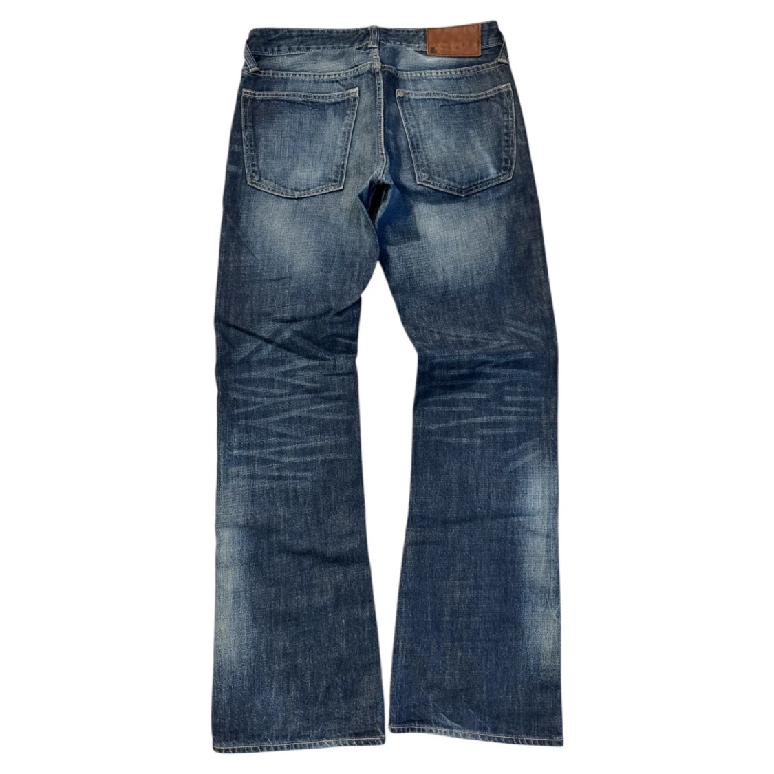 bootcut jeans med sjuk wash - 1