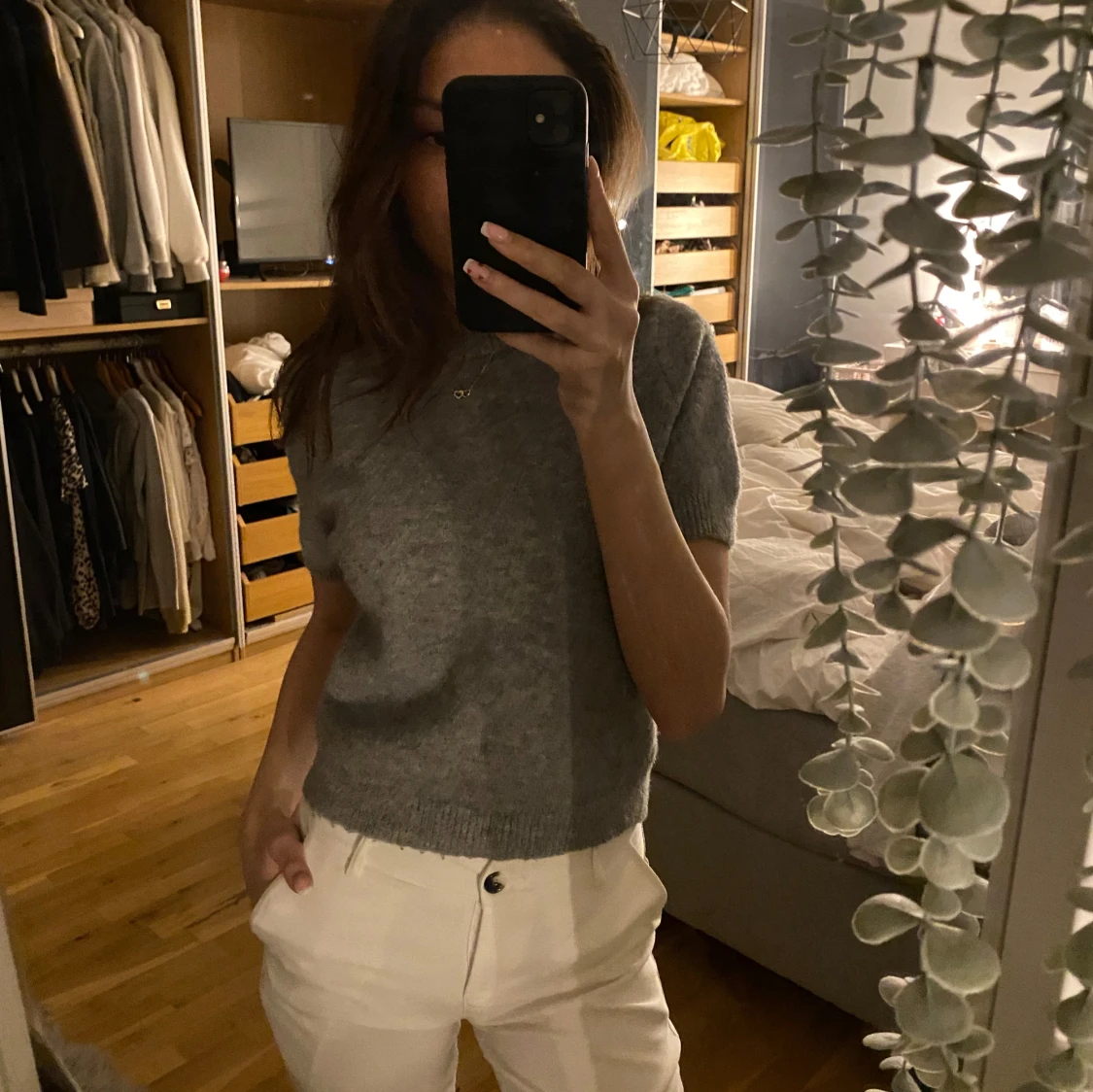 Grå kortärmad tröja från Zara - 1