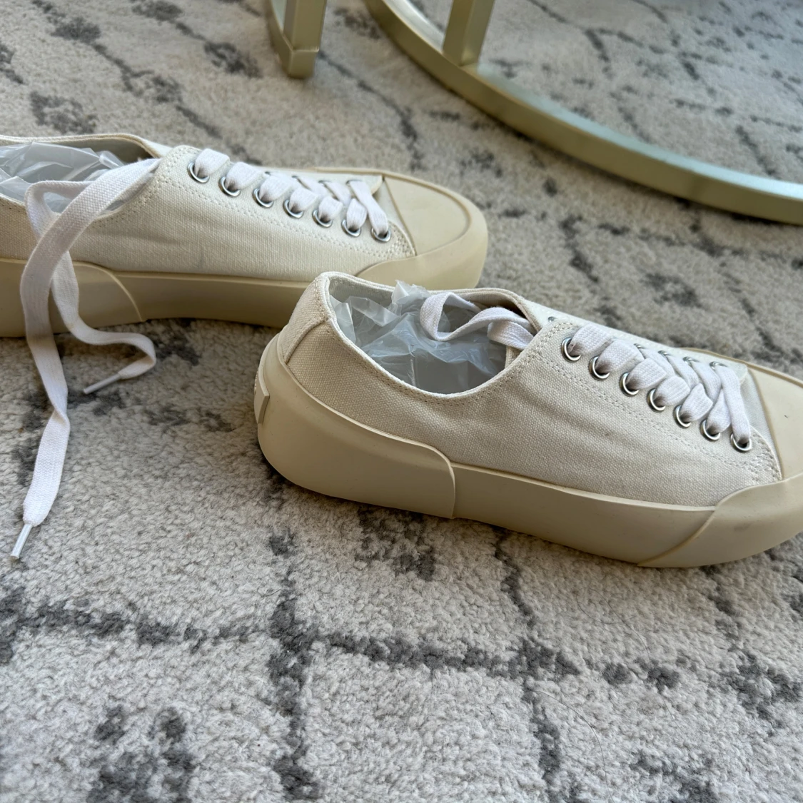 Vita sneakers från Jil Sander - 2