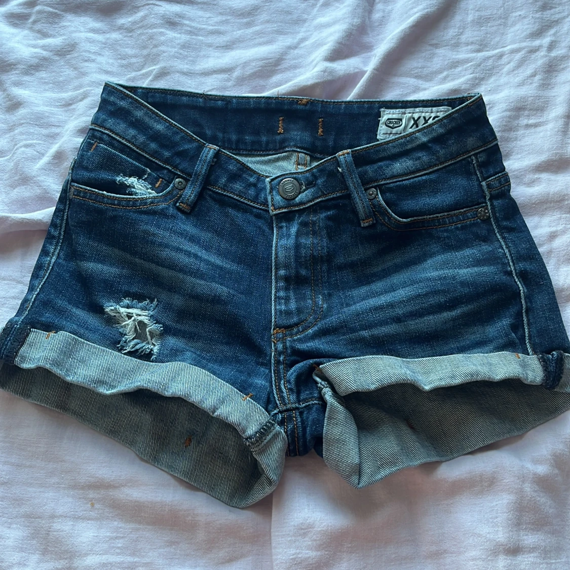Blå jeansshorts från Crocker XXS