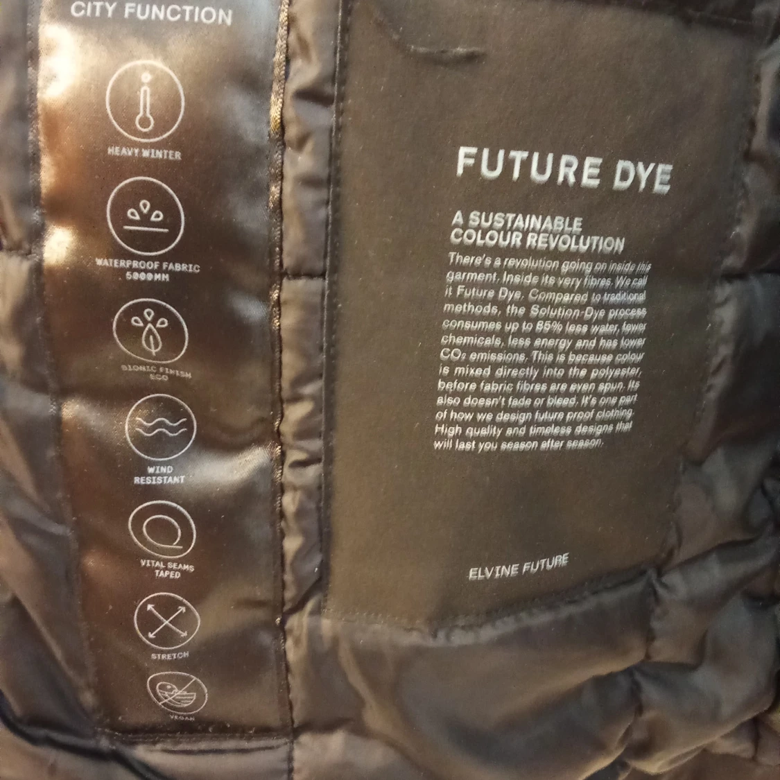 Svart vinterparkas från Elvine - 2