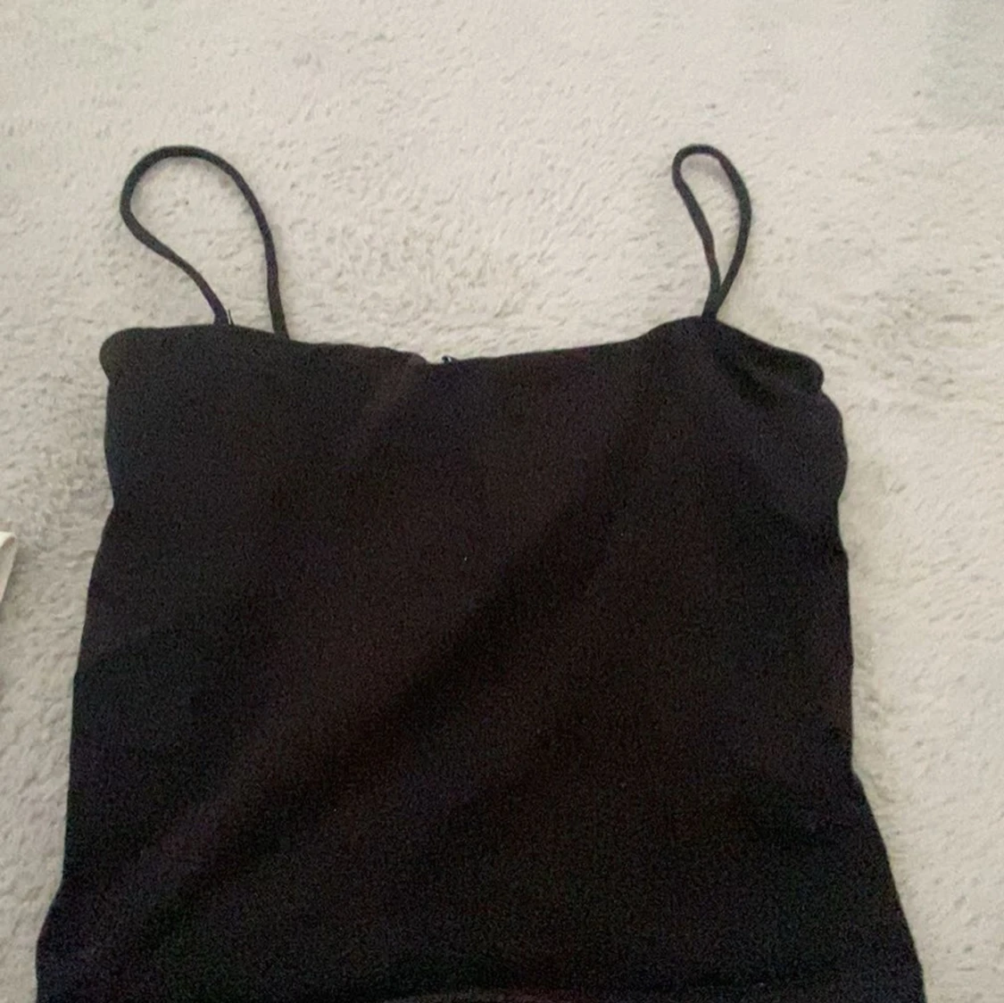 Svart croppat linne - 1