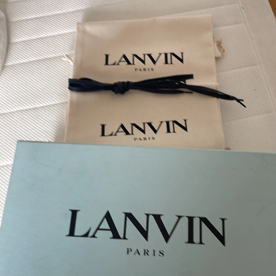 Svarta sneakers från Lanvin i mocka - 3