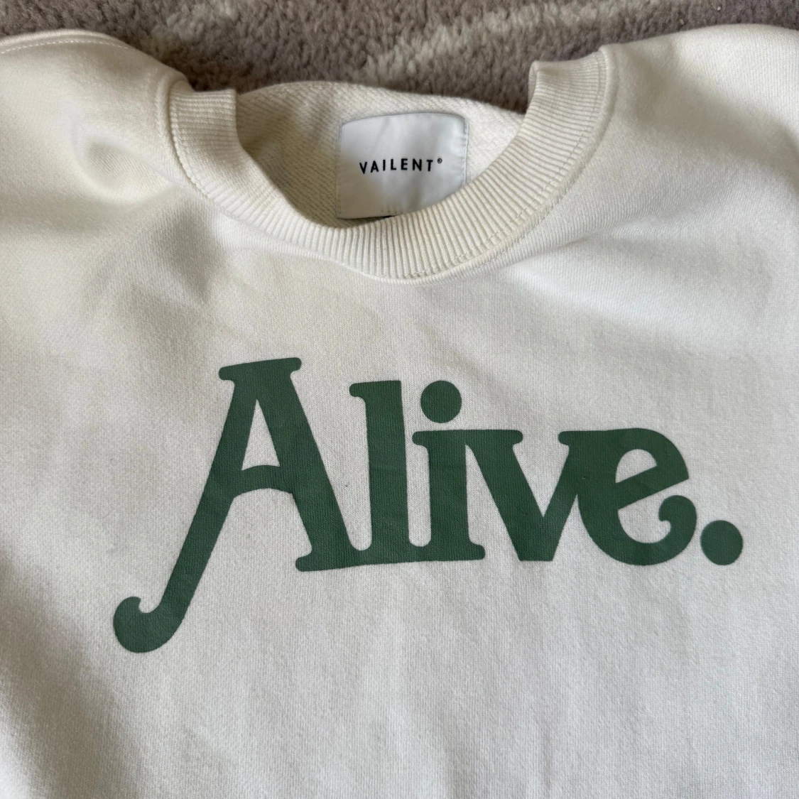 Vit sweatshirt från Vailent med tryck - 2