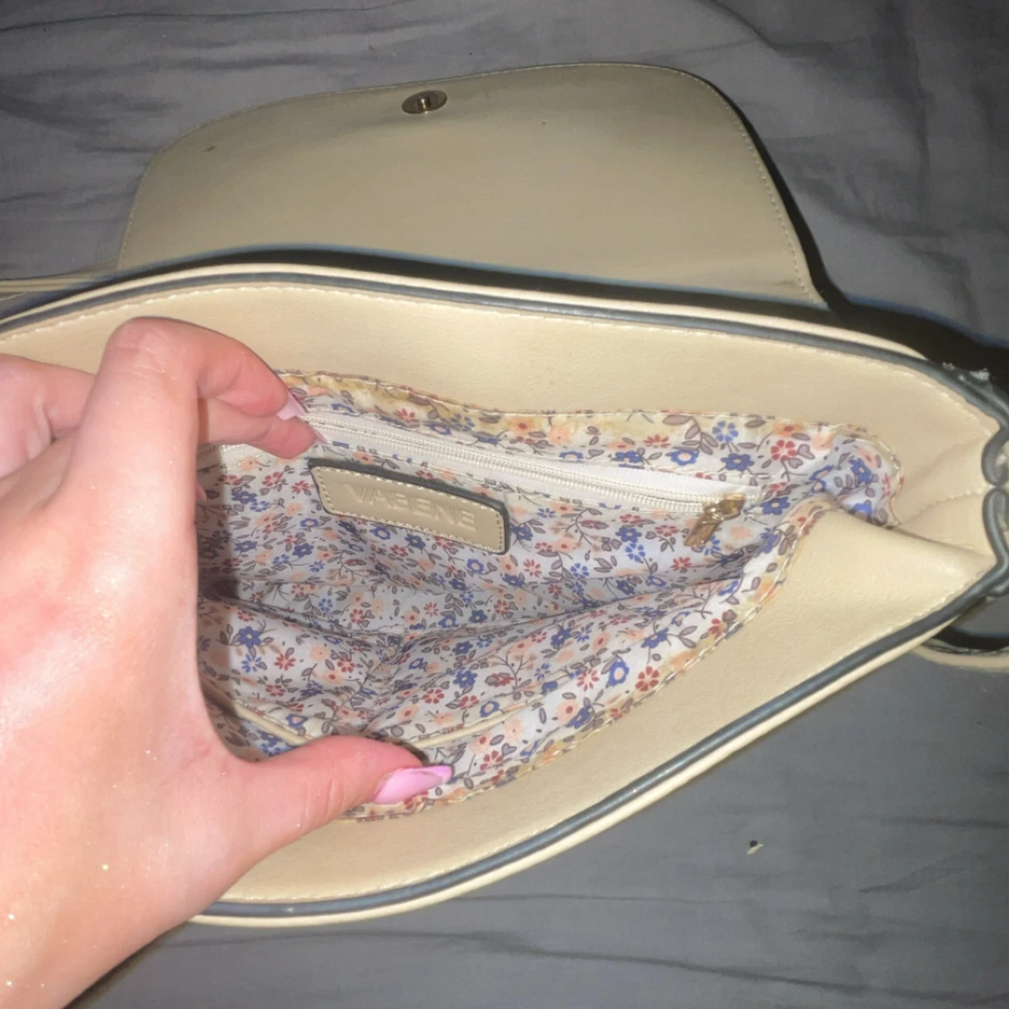 Beige axelväska från Vabene - 3