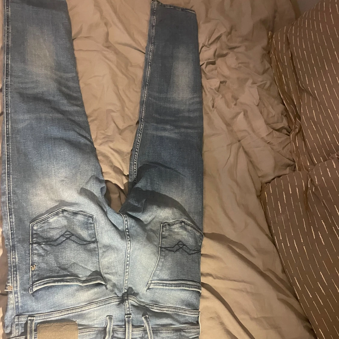 Replay anbass ljusblå jeans med slim fit - 1