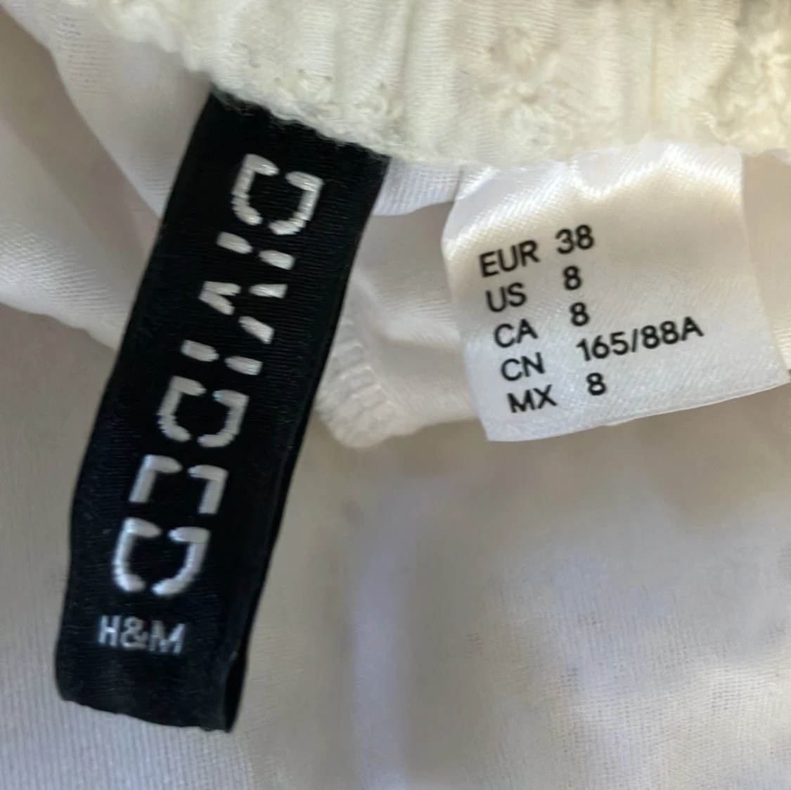 Vit offshoulder klänning H&M Divided - 2