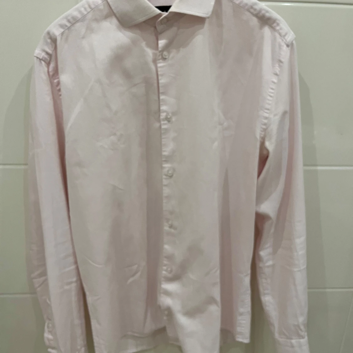 Ljusrosa skjorta från Riley slim fit - 1