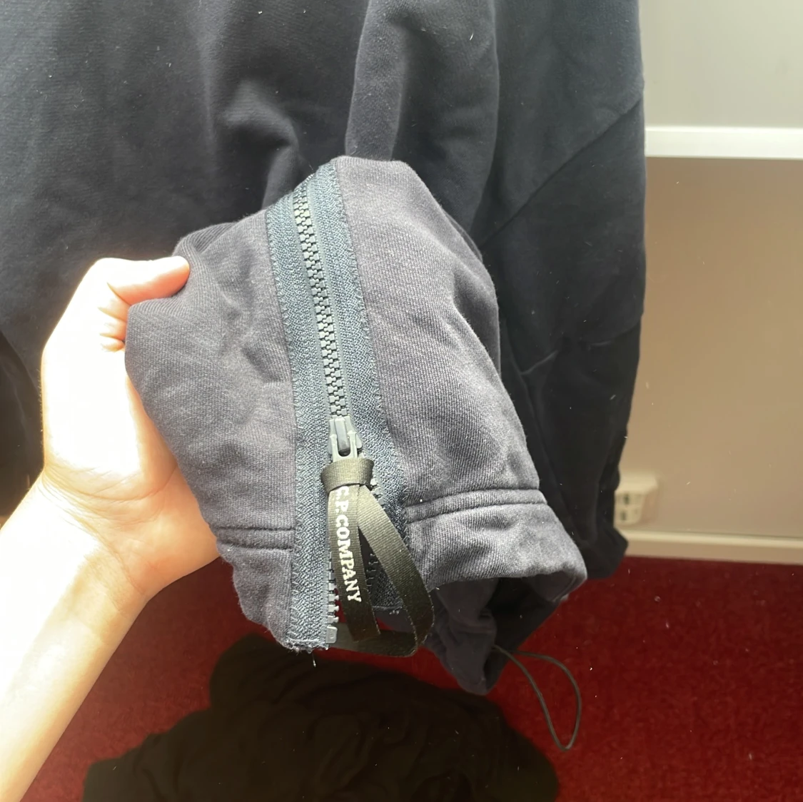 Svart C.P. Company hoodiejacka med goggles - 3