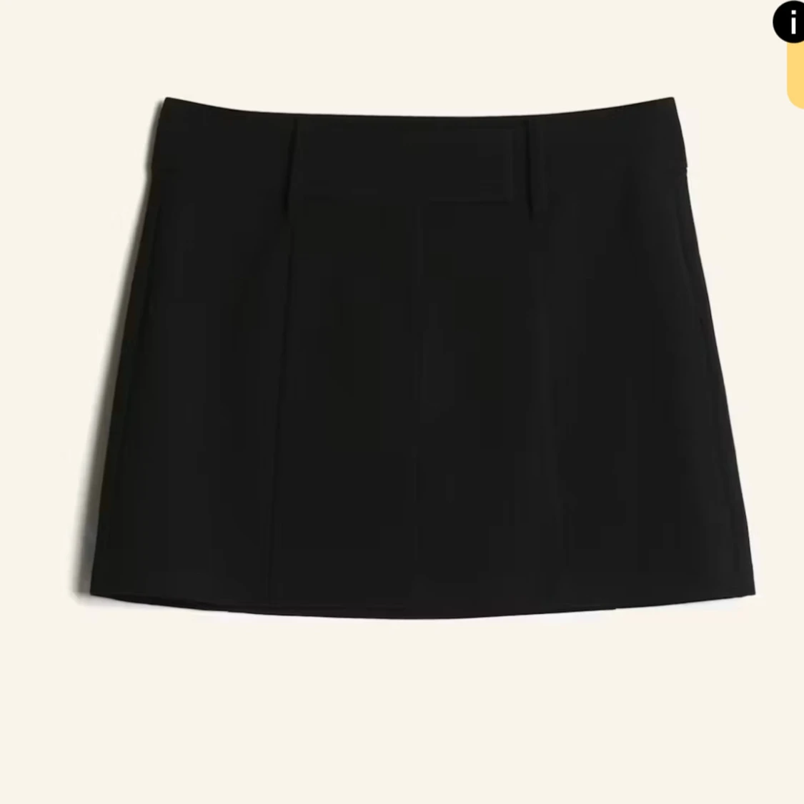 Bikbok svart låg kostymkjol