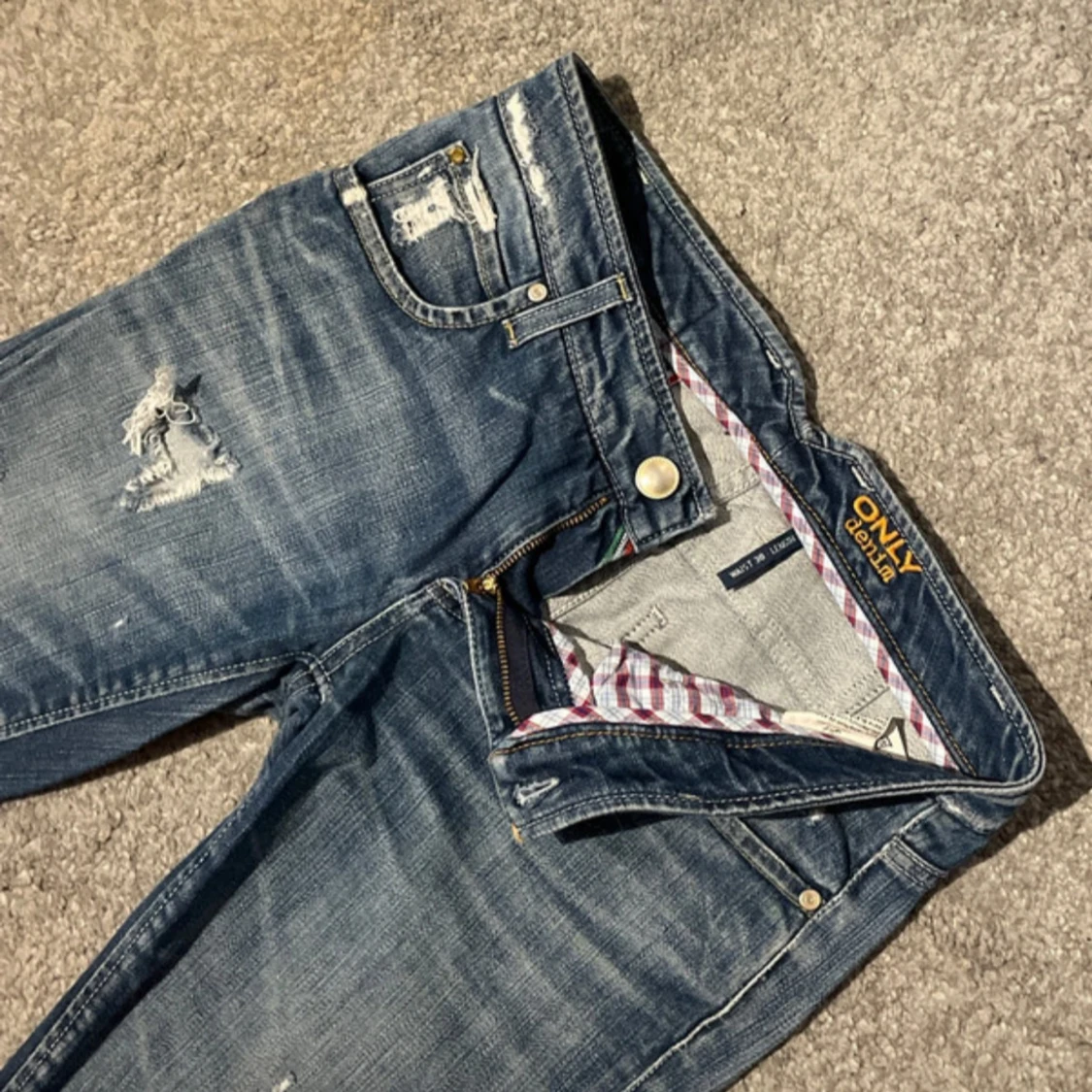 Blå skinny jeans från ONLY - 1