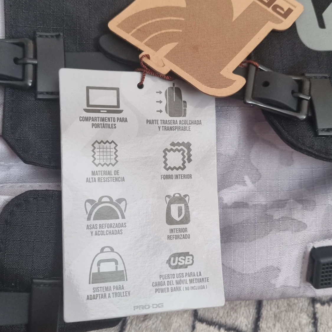 PRO DG ryggsäck med camomönster - 4