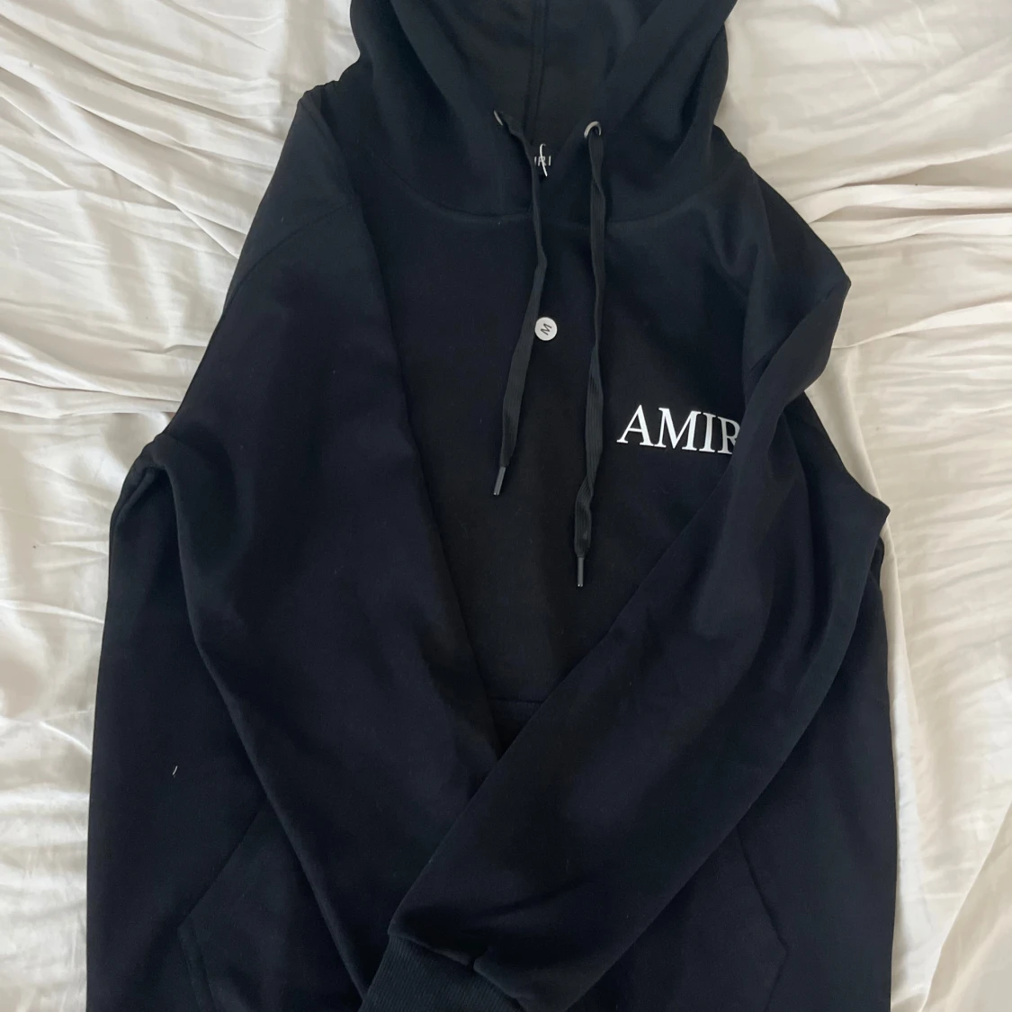 Svart AMIRI hoodie med växtmotiv