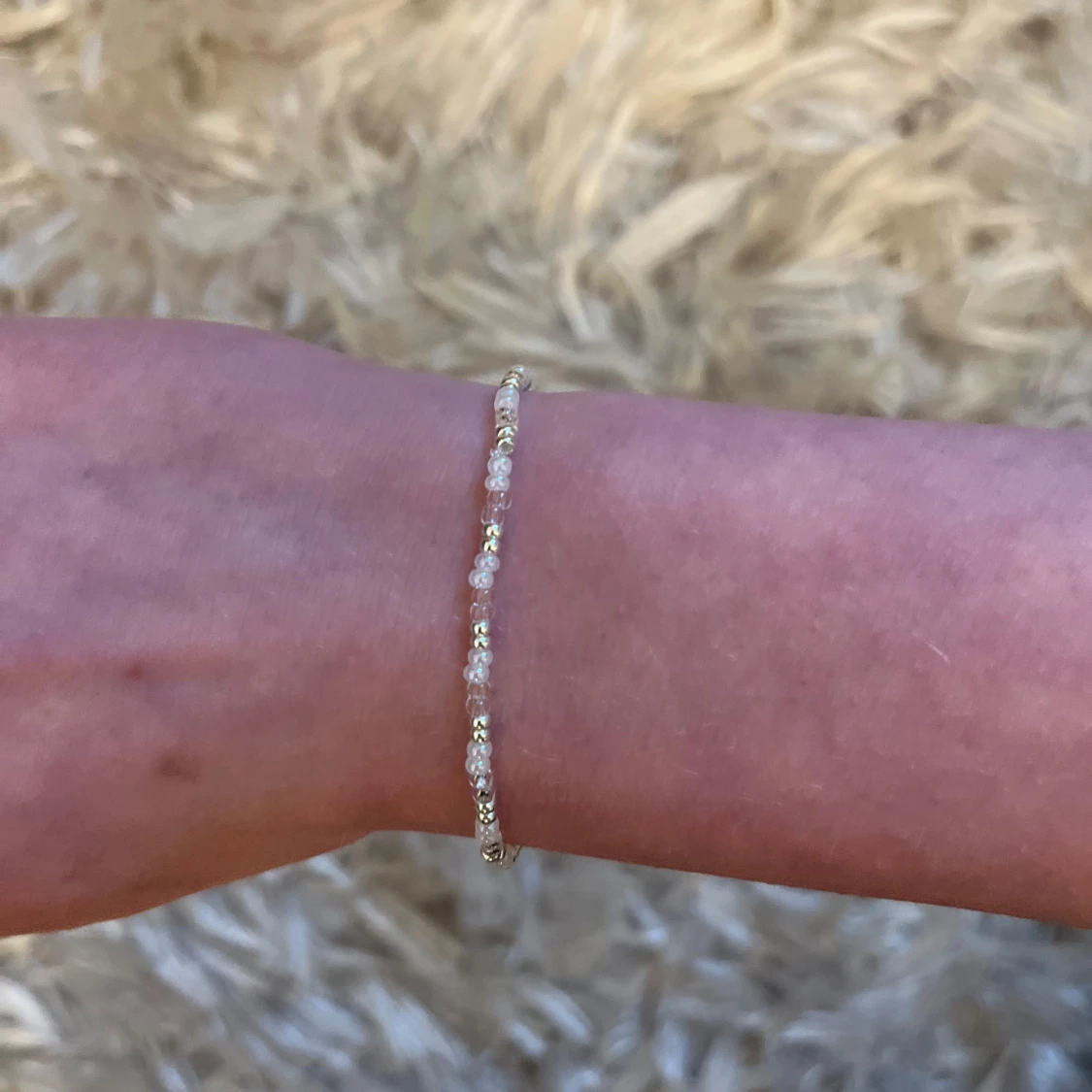 Pärlarmband med silver- och glaspärlor - 2