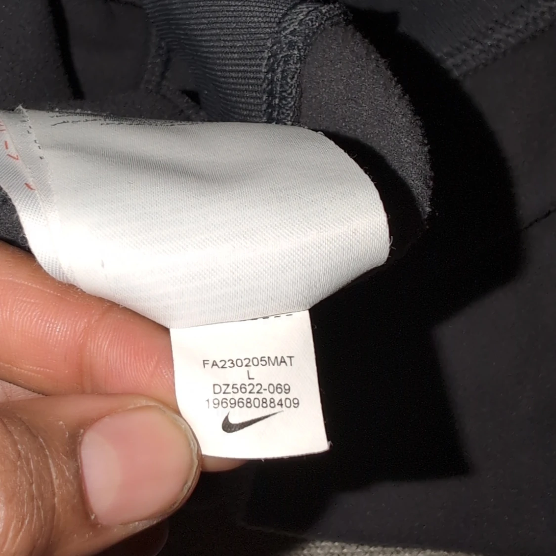 Svart Nike kofta med blå detaljer - 3