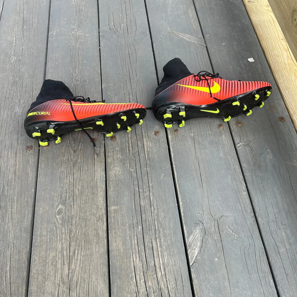 Nike Mercurial fotbollsskor röd/svart - 2