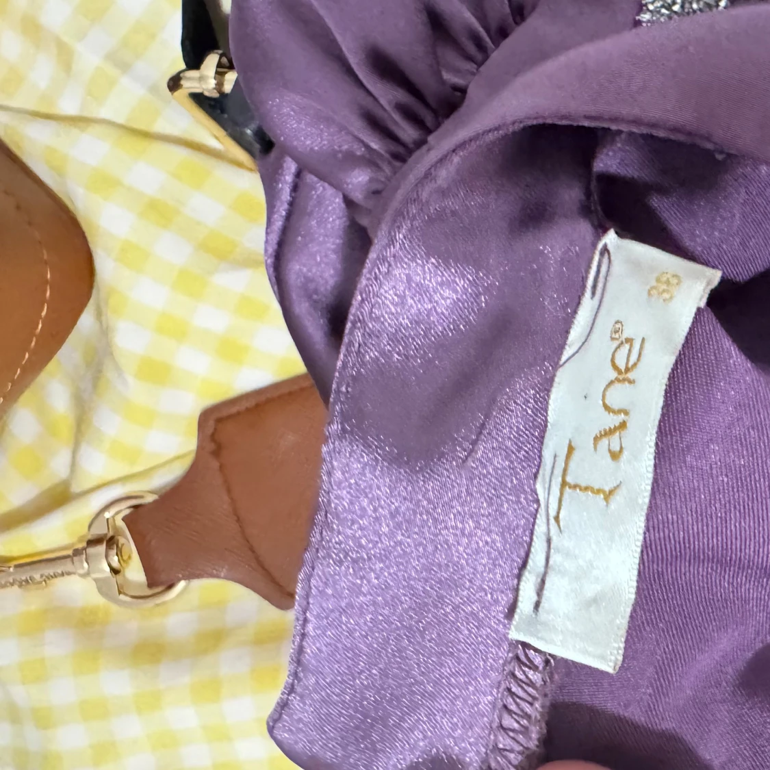 Lila lång festklänning - 1