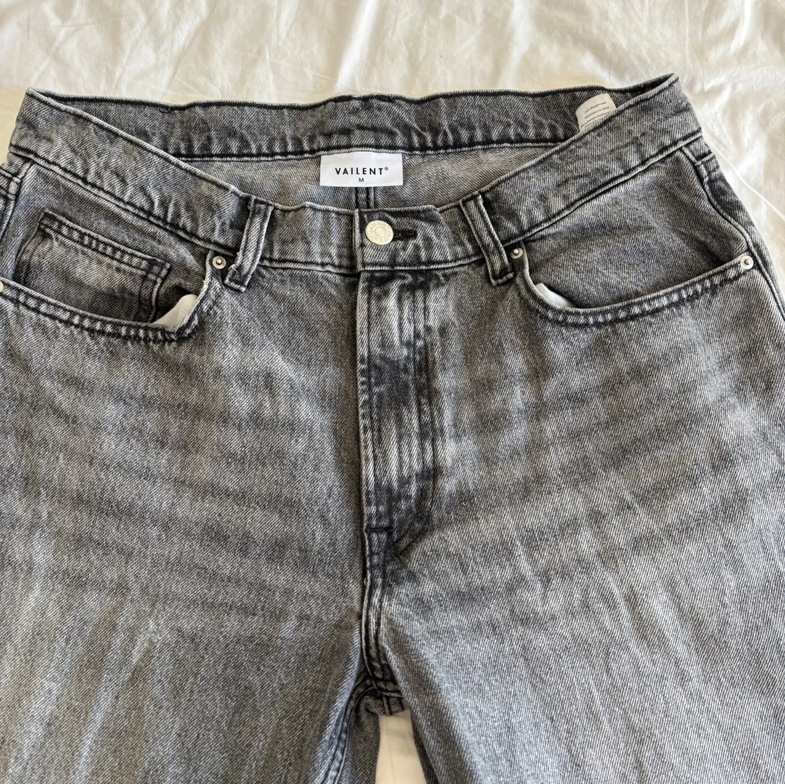 Grå jeans från Vaillent, rak modell - 1