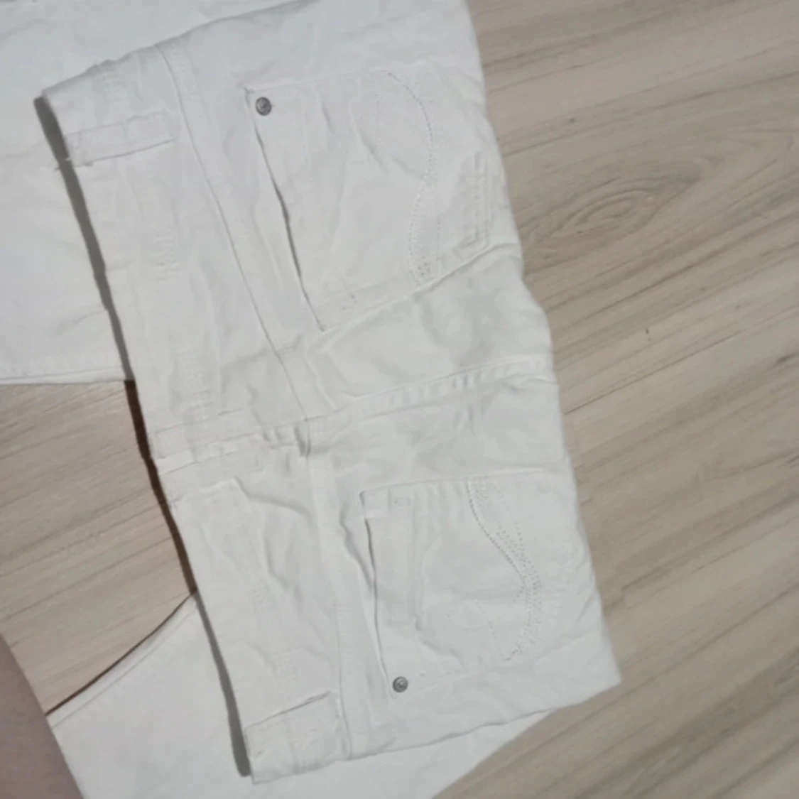 Vita bootcut byxor - 4