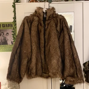 weekday pälsjacka - pälsjacka från weekday som är slutsåld. i nyskick, endast använd ett fåtal gånger. passar ganska oversize, storlek M men sitter mer som L/XL. nypris 990kr. skriv om du har några frågor eller om du vill ha fler bilder!