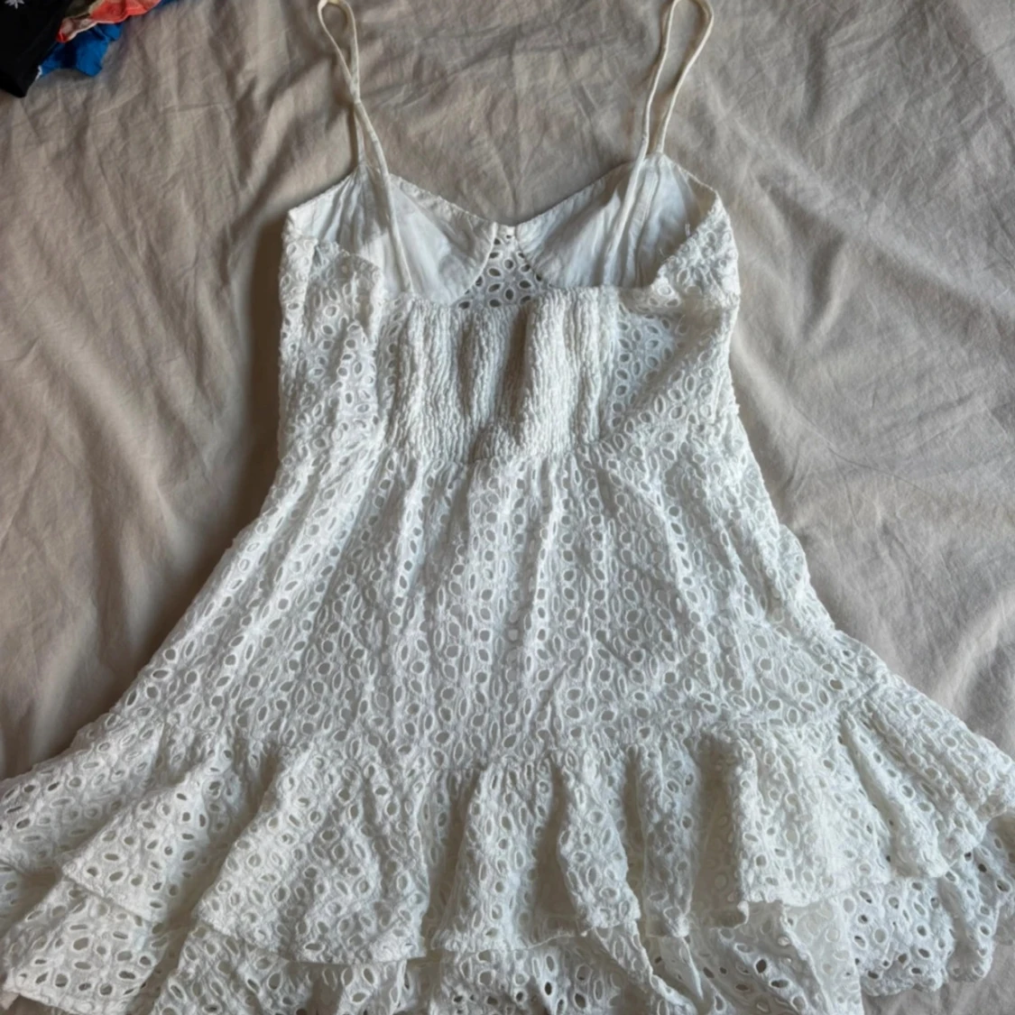 Vit zara klänning  - 2