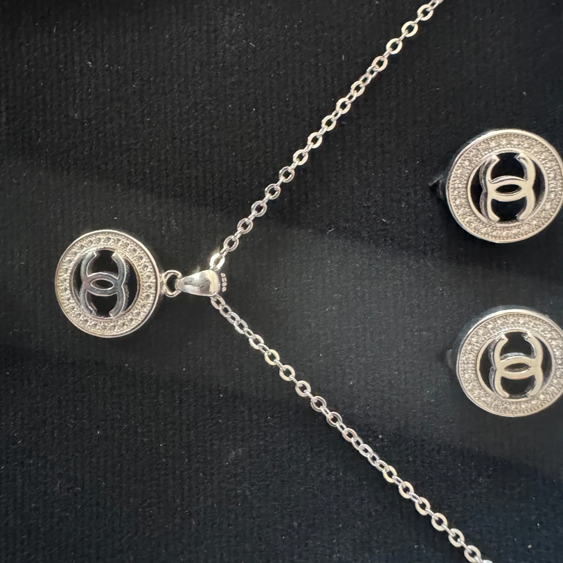 Elegant smyckeset CHANEL i silver  - 3