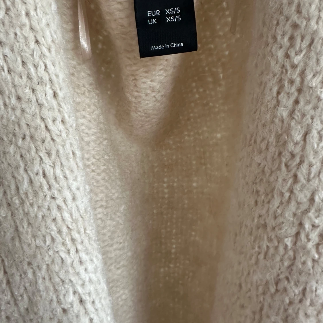 Beige stickad kofta - 2