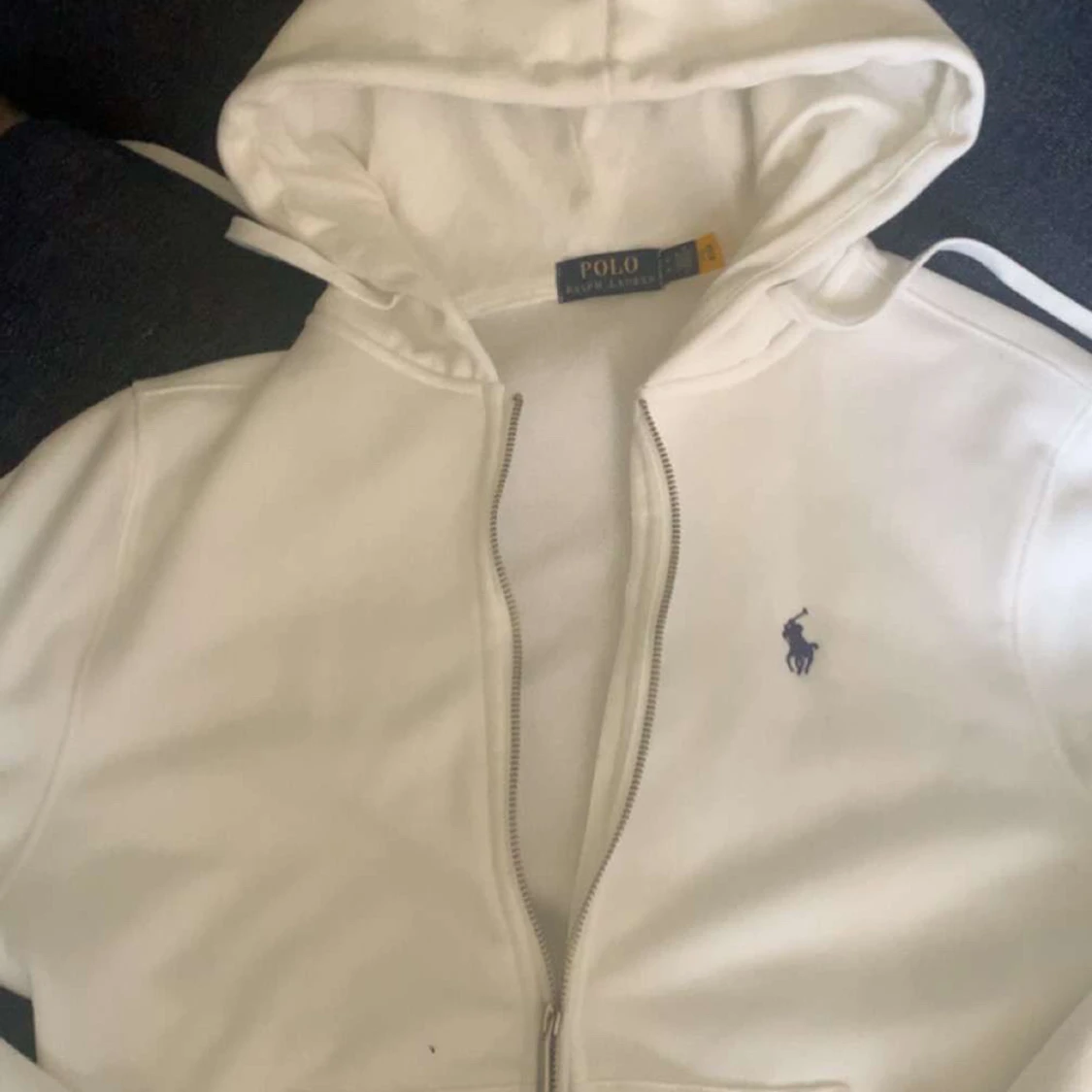 Vit hoodie från Polo Ralph Lauren