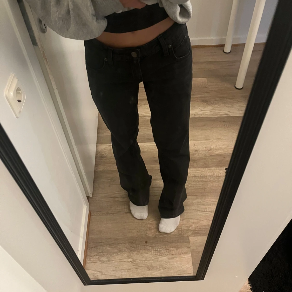 Svarta Lee Zoe low rise jeans