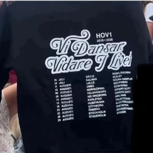 Hov1 hoodie ”vi dansar vidare i livet ”❤️ - Storlek l men sitter mer som m. Jag ska kolla intresset på min hov1 merch hoodie kom med bud och den som har bjudit högst får köpa!❤️ skiver mer info om det finns intresse av köp🥰 den är använt bara en gång❤️