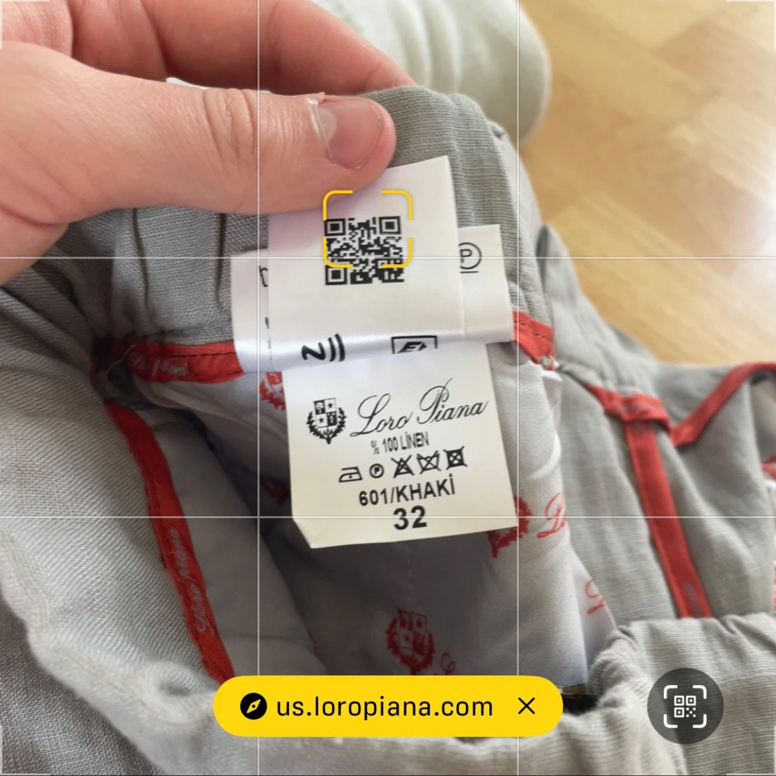 Helt nya Loro Piana Linneshorts  - 3