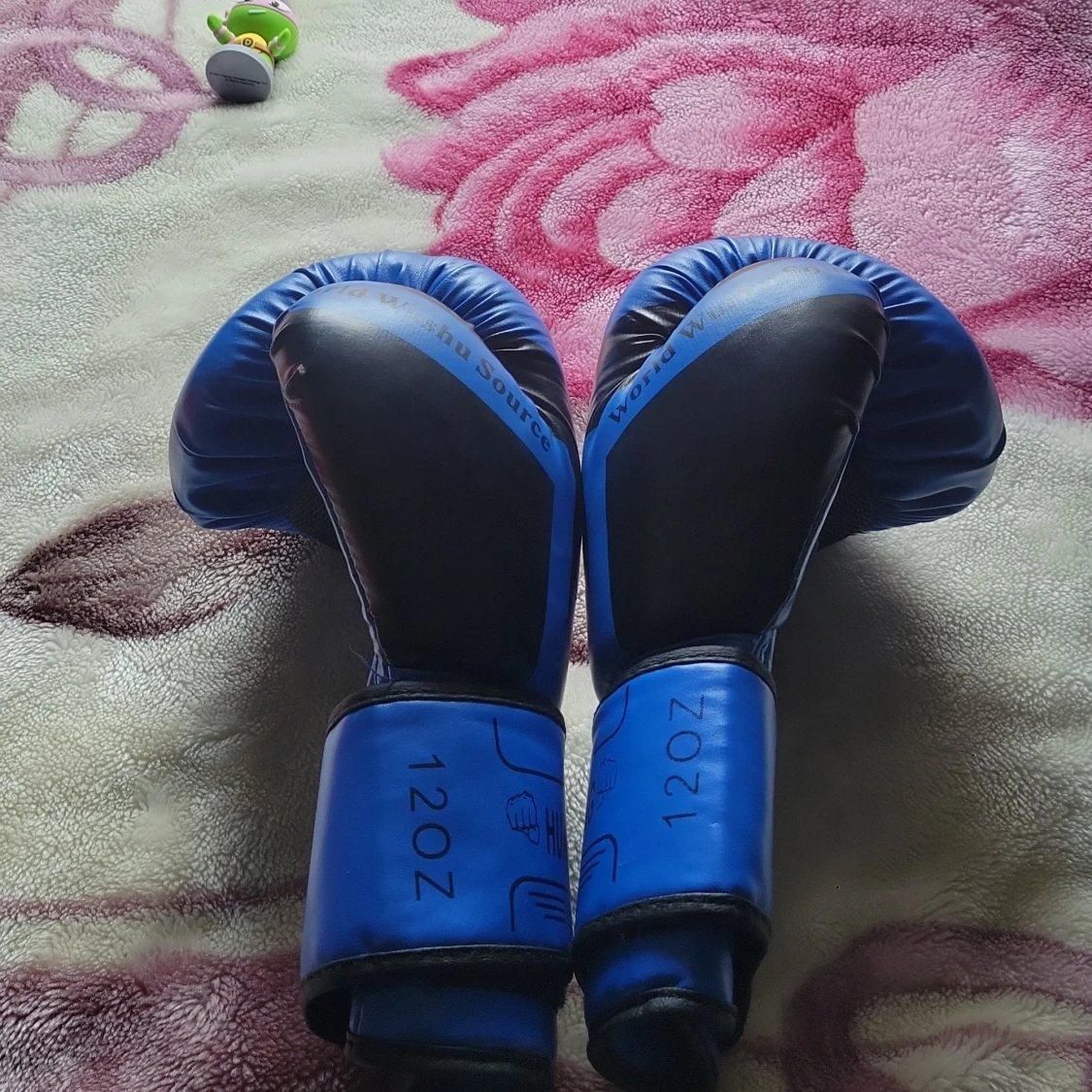 Blå boxningshandskar HUANMENG 12oz - 2