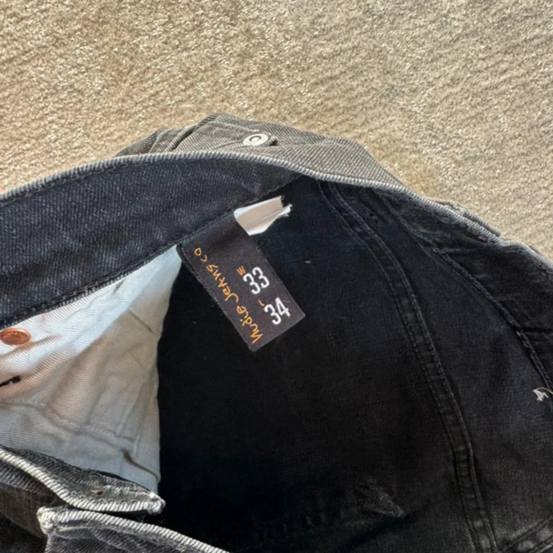 Svarta jeans från Nudie Jeans, 33/34 - 3