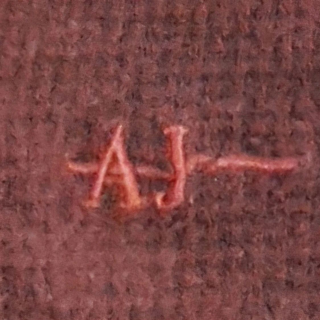 Vinröd stickad tröja  - 1