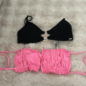 Svart och rosa bikiniöverdel - finns rosa nedredel om man önskar