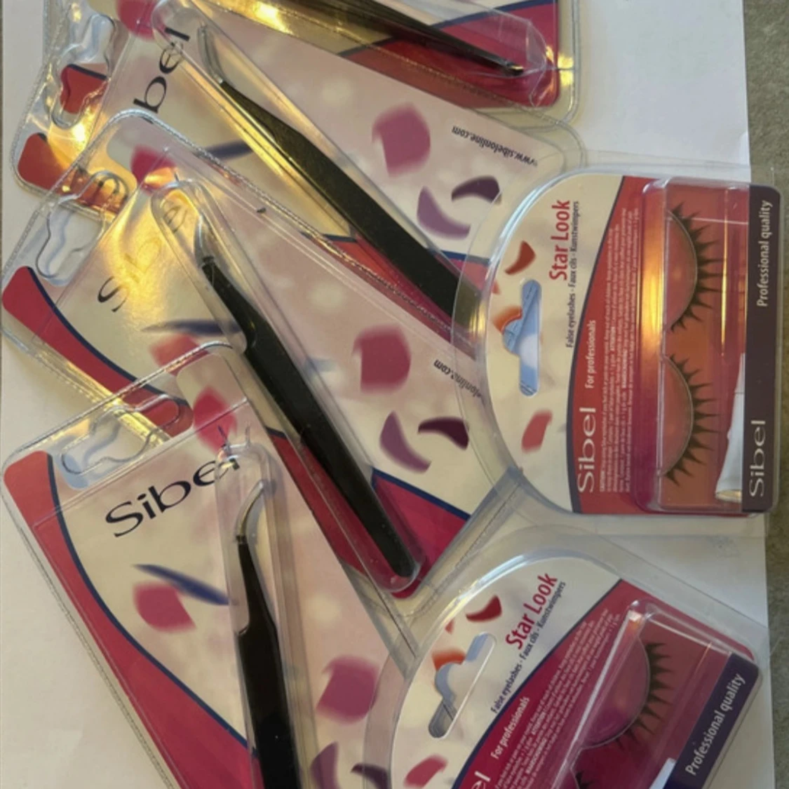 Sibel lösögonfransar och pincetter