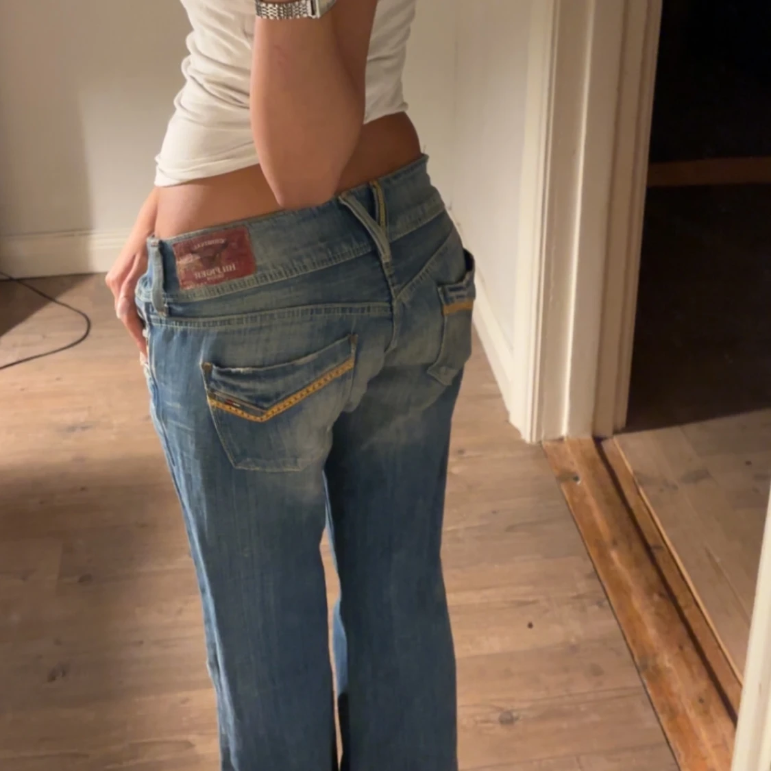 Lågmidjade bootcut jeans - 3