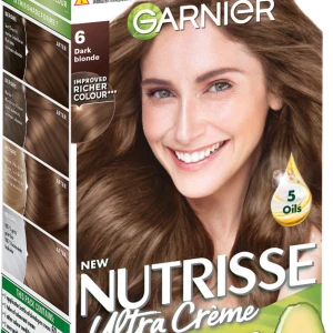 Garnier Nutrisse Ultra Crème hårfärg 6 Dark Blonde - Garnier Nutrisse Ultra Crème hårfärg i nyansen 6 Dark Blonde. Helt oanvänd. Säljer för ångrade mig efter jag hade köpt 💕