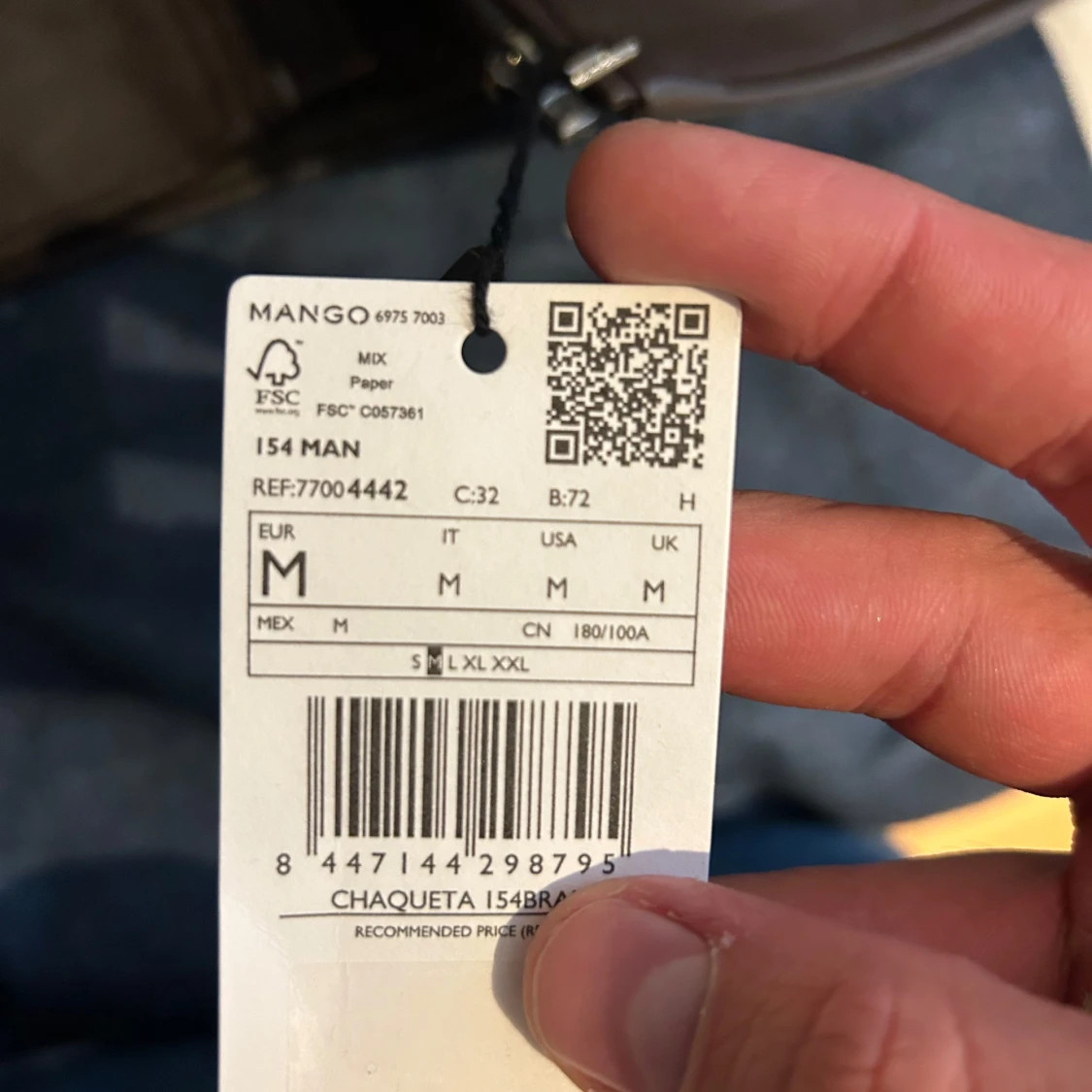 Brun skinnjacka från Mango Man - 1