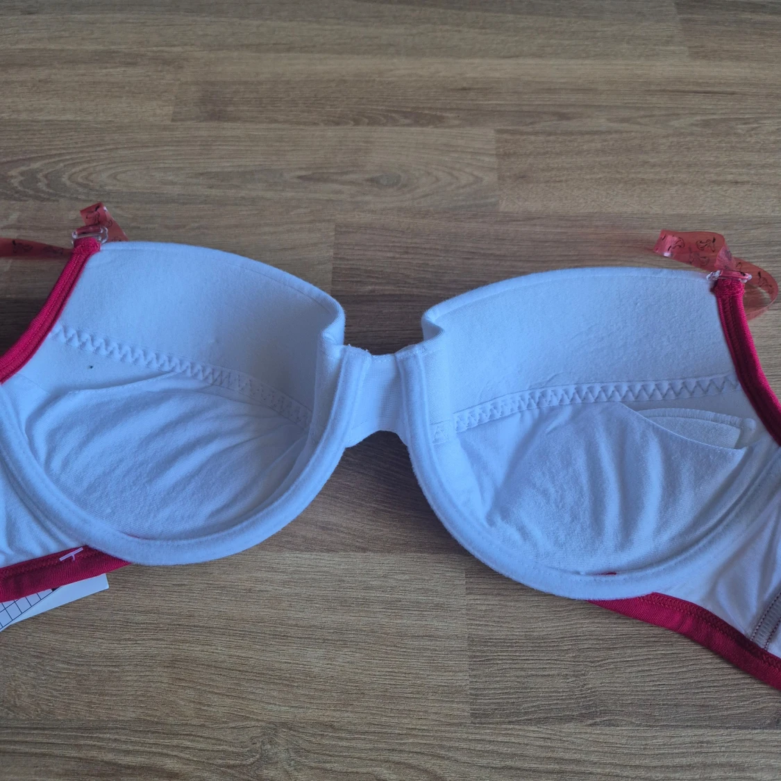 Ny BH vit och röd bh med Snobben 80B - 3
