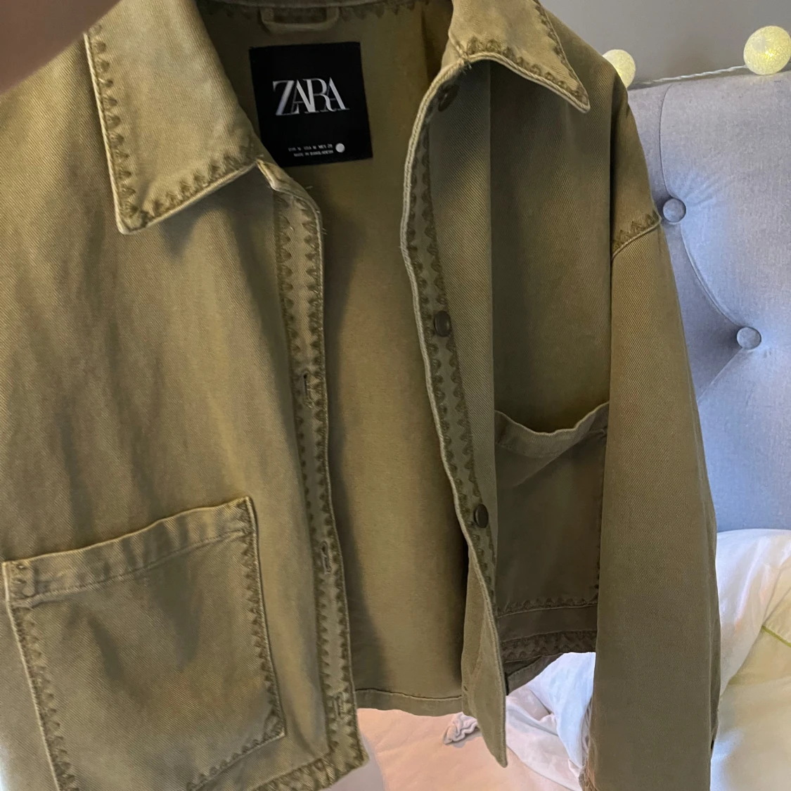 Jeans jacka grön - 2