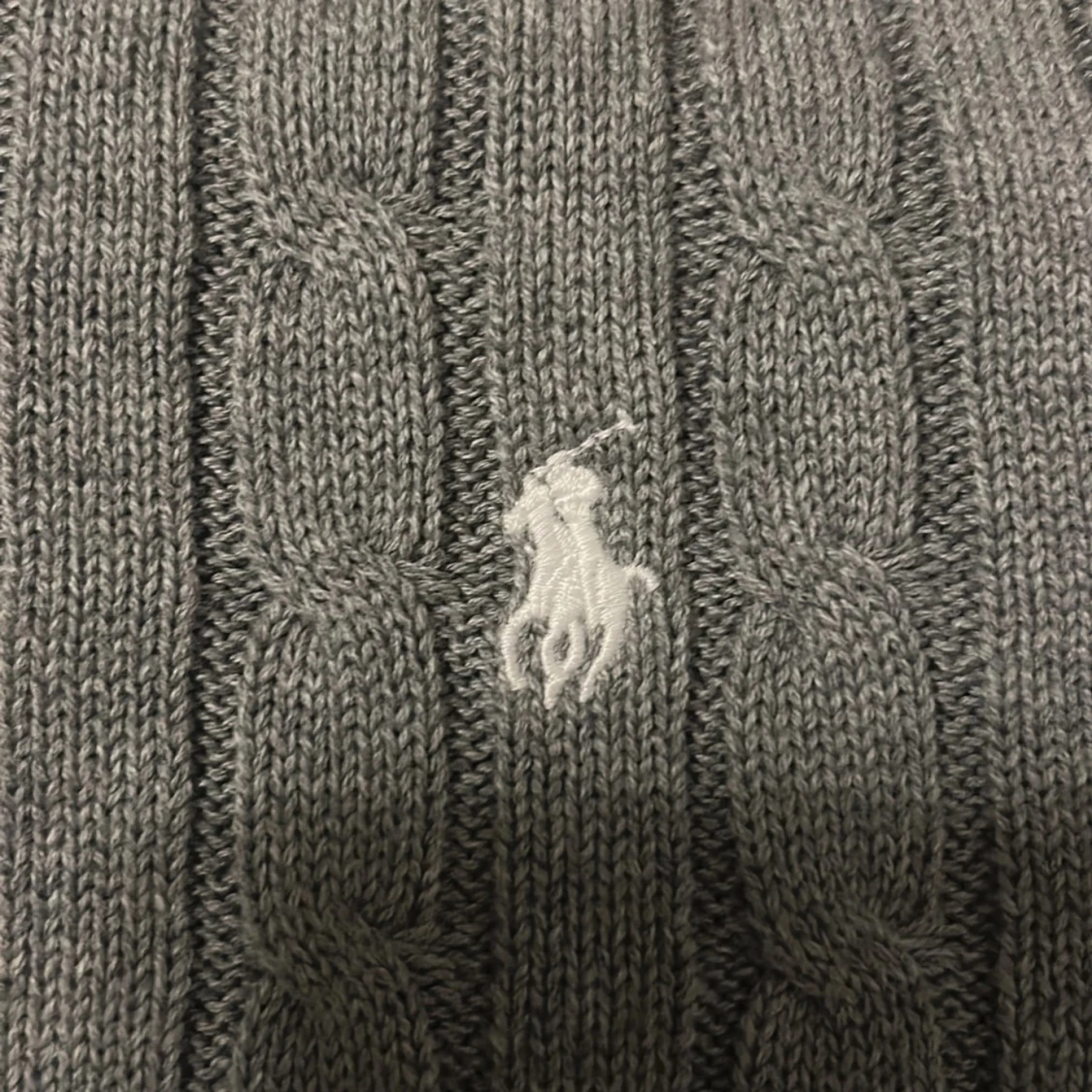 Ralph lauren kabelstickad sweatshirt - 90