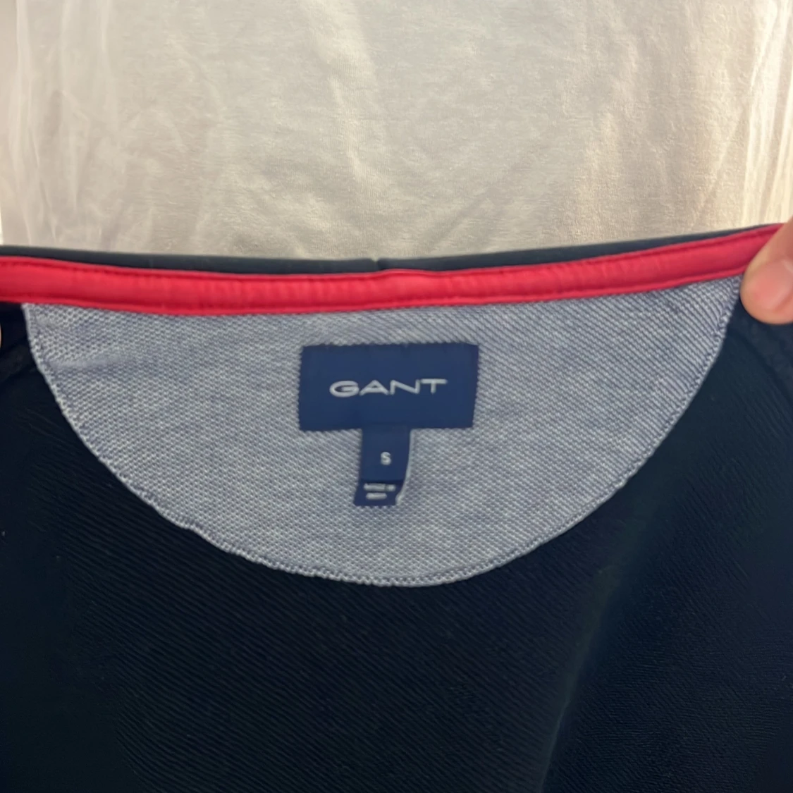 Svart hoodiejacka från GANT med logga - 3