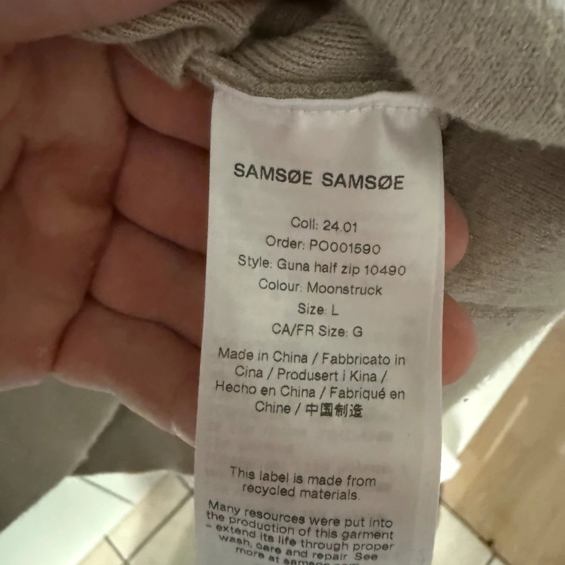 Guna half zip från Samsøe Samsøe - 91