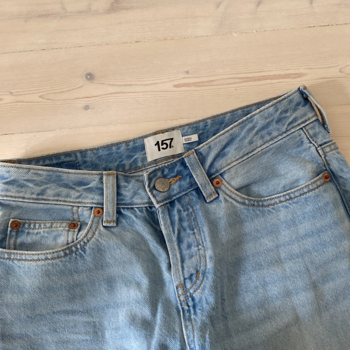 Ljusblå jeans från 157, storlek XS - 1