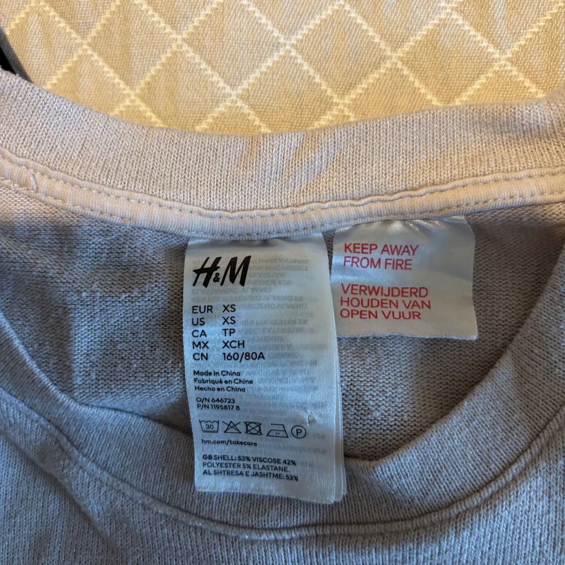 Beige långärmad tröja från H&M XS - 2
